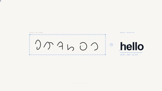 Modern Minimalist Handwritten Logo Animation with Clean Typography and Elegant Design