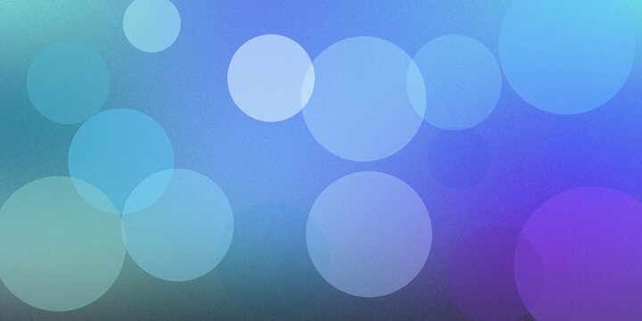 Abstract blue and purple gradient background with scattered transparent circles ideal for modern digital designs.