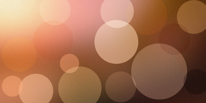Abstract bokeh light background with soft floating circles and warm gradient colors for elegant festive photography art.