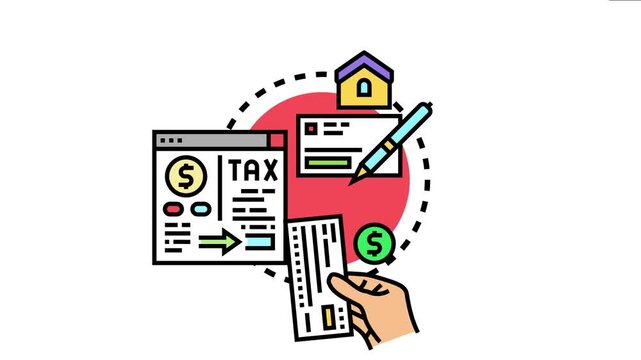 Financial accounting analyzing cash receipts and payment statements for a house property, calculating expenses and income, and processing tax documents for budgeting