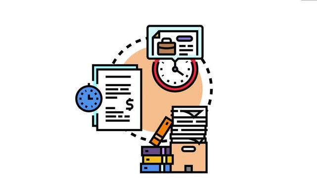Casual promissory notes concept a financial agreement, promising payment, and managing debt through organized documents and timely obligation fulfillment