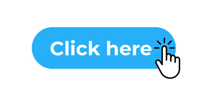 Click here button with cursor hand for website action and user interaction.