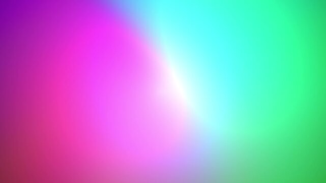 Vibrant color gradient transitions, soft light effect, abstract background for design and motion graphics, smooth blend of pink, blue, and green hues