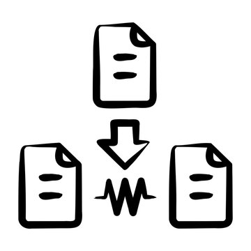 Third Party Data Icon - Handdrawn