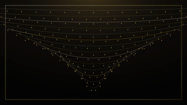 Cascading crystal chandelier chevron tassels with radiant 1920s gatsby sparkle, 4k art deco vector wallpaper