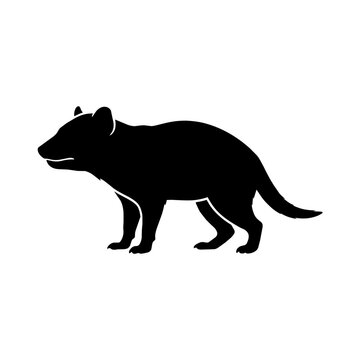 Tasmanian Devil Silhouette Vector