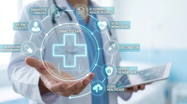 Connected care platform integrating digital medical services