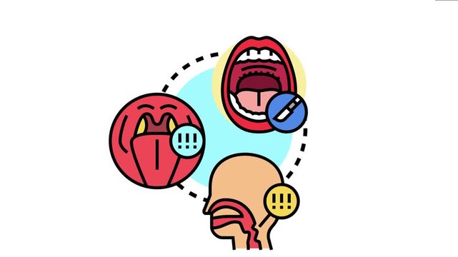 Human mouth, pharynx, and throat anatomy potential health problems and medical procedures like tonsillectomy or surgery