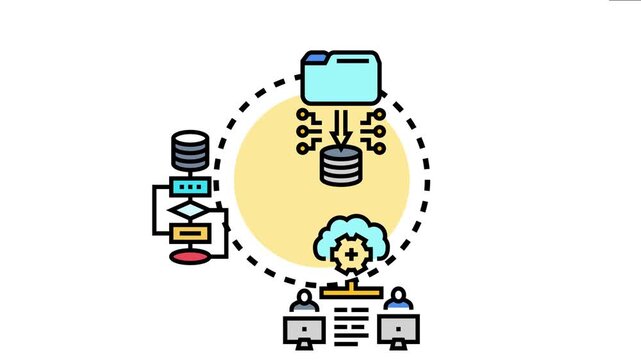 System centralized data hub concept for managing, storing, and processing digital information through a connected network and cloud services