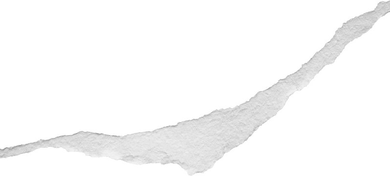 Ripped torn paper edges isolated on black background