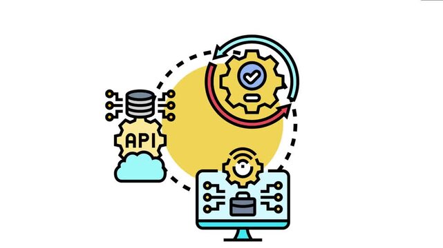 Centralized knowledge documentation system shows data storage, api integration, and workflow optimization on a monitor, creating an efficient information management process