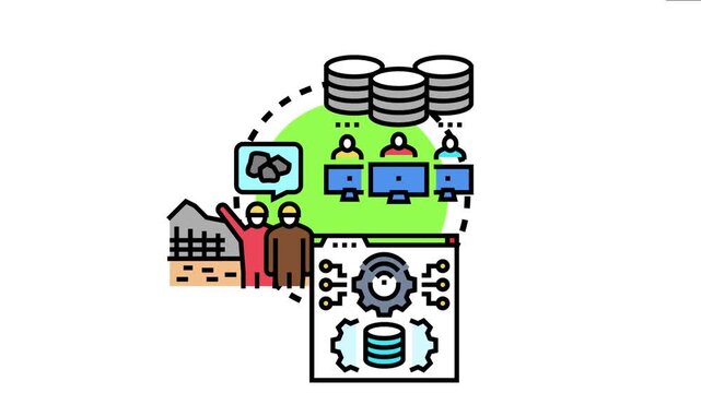 Operational team supervising industrial processes and resource management through a centralized digital system, monitoring data and workflow for efficiency