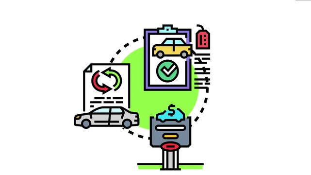Modern color depicting the process of ensuring certified used vehicle coverage, including inspection, warranty, and insurance for pre owned automobiles