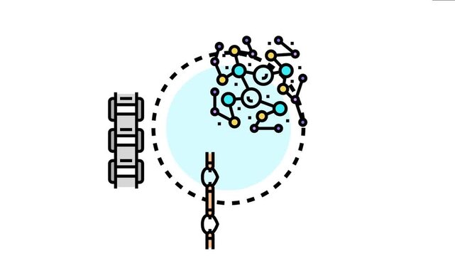 Chain connection visualizing linked elements, from physical metal chains to abstract data networks, representing continuity, teamwork, and secure relationships