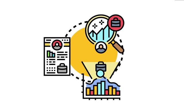 Human resources managers using applicant tracking system processing employment applications, analyzing candidate data, and selecting top talent for open vacancies throughout the hiring funnel