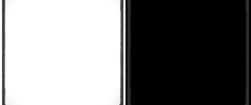Minimalist black and white split screen background, simple dual contrast template, abstract graphic layout for presentation