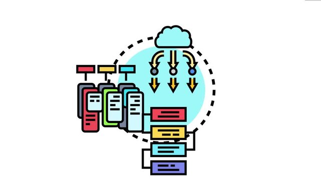 Cloud distributing job load, tasks, and data to server devices and a processing queue, an efficient system for workload management and task organization