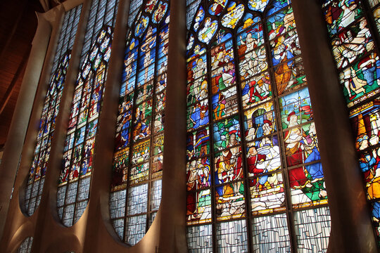 sainte jeanne d'arc church in rouen in normandy in france 