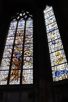 gothic church (saint-maclou) n rouen in normandy in france 