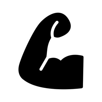 Muscle Icon Vector Symbol Design Illustration