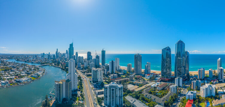 Aerial view of Surfers Paradise