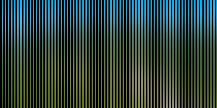 Abstract vertical parallel striped pattern with blue green gradient transition for modern linear background texture.