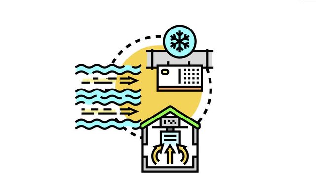 Ductless hvac system providing efficient climate control and comfortable cooling inside a home, featuring an outdoor condenser and indoor air handler