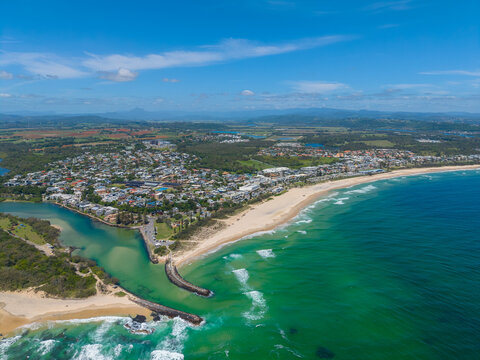 Aerial view of Kingscliff