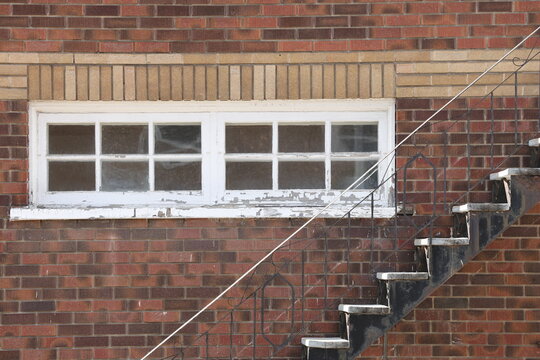 red brick wall