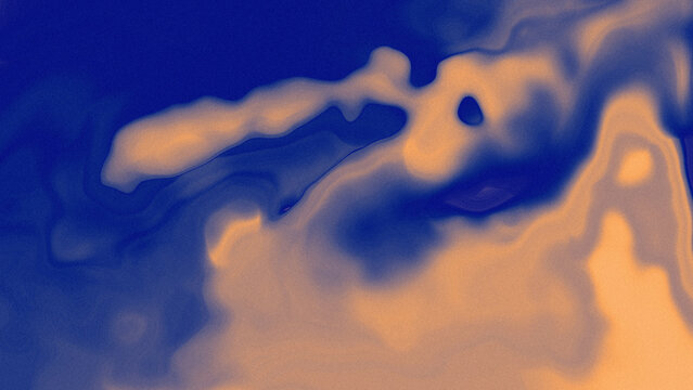 Abstract liquid swirl, blue orange gradient, modern background graphic