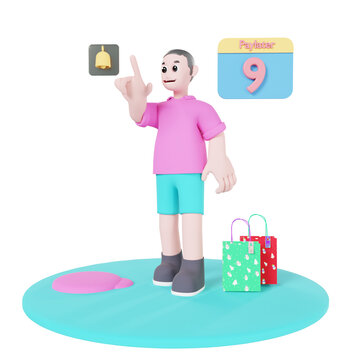 E-commerce 3d icons high resolution render. Suitable for business, marketing, or ad campaign for e-commerce