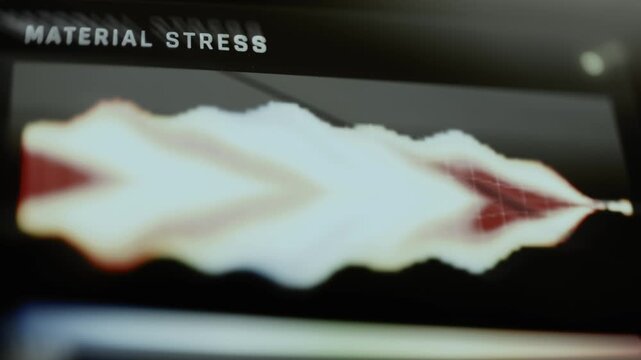 Material stress visualization maps internal force distribution