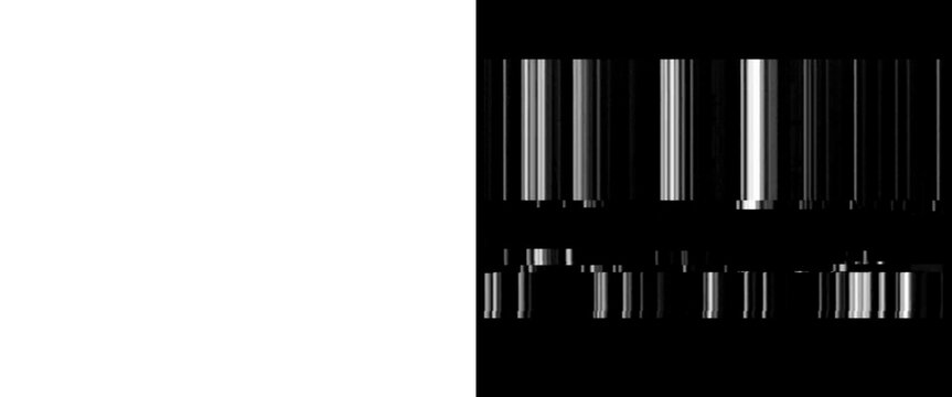 Minimalist abstract barcode pattern on black background, digital scan lines texture, modern retail and technology concept