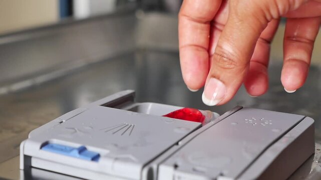 Using a washing machine to clean clothes