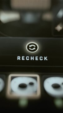 Recheck warning hovers over paired inspection samples