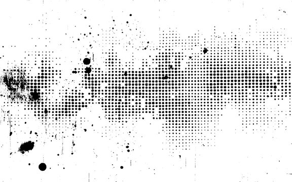 Modern Abstract Halftone Background. Retro Halftone Dots Grunge Pattern