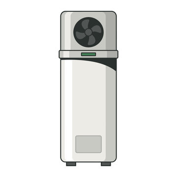 Residential Heat Pump Water Heater Illustration