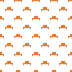 Naklejka premium Wooden bridges forming a repeating pattern on a white background