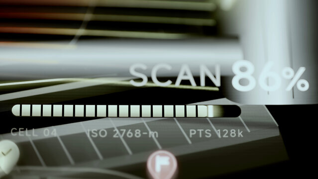Scan interface displays 86 percent progress