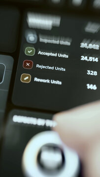 Daily inspection summary shows four exact unit counts