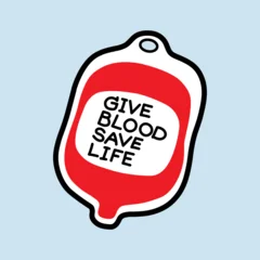 blood donation red icon symbol donor give blood save life day vector design illustration health care medicals awareness support emergency hospital volunteer charity concept transfusion help patient © Benjavisa Ruangvaree