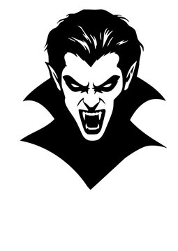 the face of a vampire