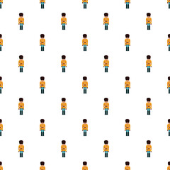 Naklejka premium Repeating toy soldiers creating a fun, festive holiday decorative background