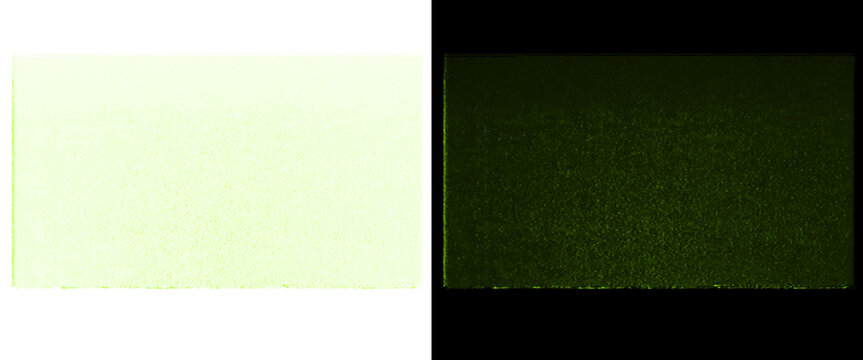 Minimalist split screen background, light green and dark olive textured paper, abstract dual tone color block template