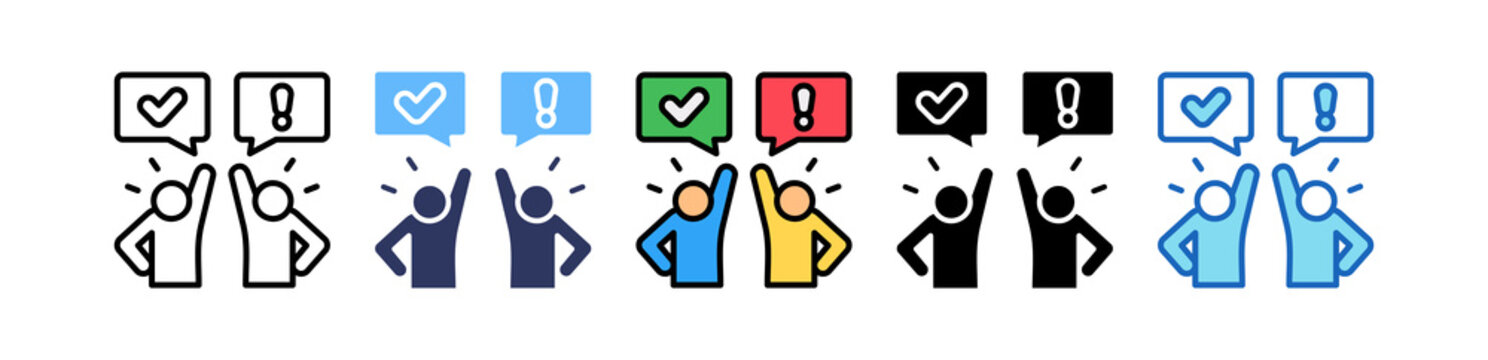 Assertive Communication multiple icon
