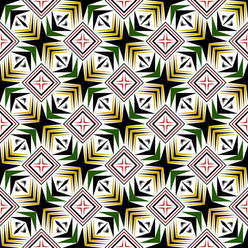 Checker Abstract Geometric Art Deco Style Pattern Background