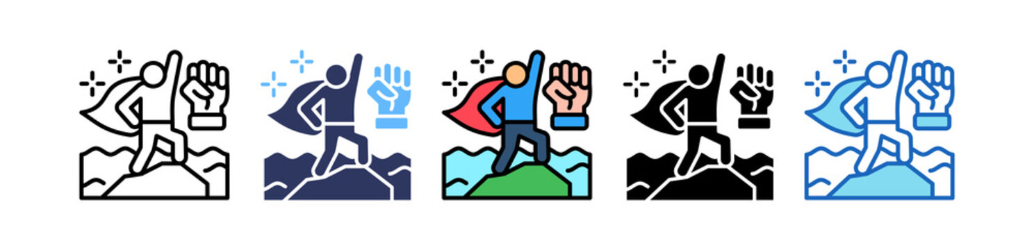 Courage Action multiple icon