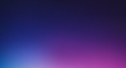 Fototapeta premium Dark blue and purple grainy gradient abstract background with noise