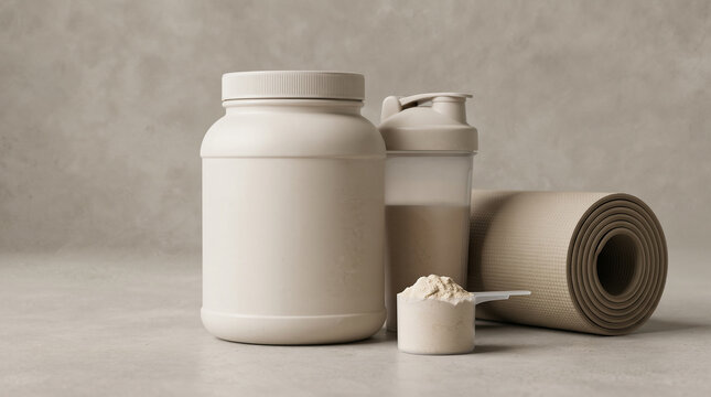 measuring spoons with sports supplements