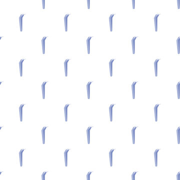 Curved tweezers for eyelash extensions arranged in a repeating pattern on white background